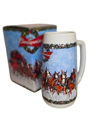 2009 Budweiser Clydesdales Holiday Stein CS699 with Box